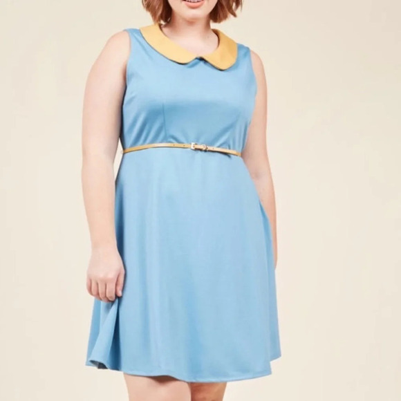Modcloth Dresses & Skirts - ModCloth "Work to Play" A-Line Dress in Sky